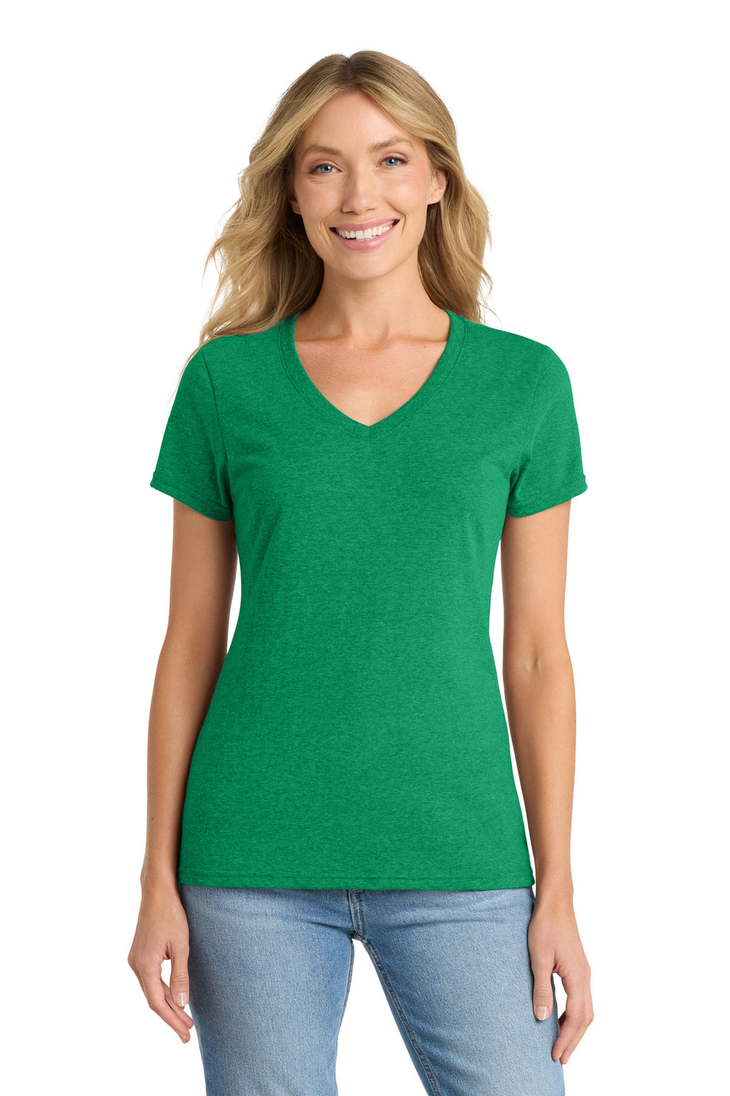 Port & Coâ„¢ Women's Fan Favoriteâ„¢ Blend V-Neck Tee. LPC455V