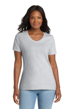 Port & Coâ„¢ Women's Core Cotton V-Neck Tee. LPC54V