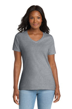 Port & Coâ„¢ Women's Core Cotton V-Neck Tee. LPC54V