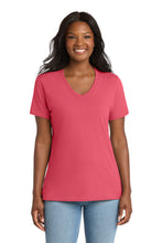 Port & Coâ„¢ Women's Core Cotton V-Neck Tee. LPC54V