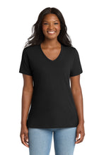 Port & Coâ„¢ Women's Core Cotton V-Neck Tee. LPC54V
