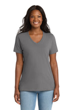 Port & Coâ„¢ Women's Core Cotton V-Neck Tee. LPC54V