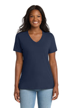 Port & Coâ„¢ Women's Core Cotton V-Neck Tee. LPC54V