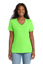 Port & CoŸ?? Women's Core Cotton V-Neck Tee. LPC54V