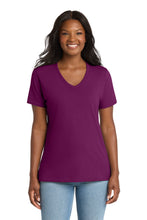 Port & Coâ„¢ Women's Core Cotton V-Neck Tee. LPC54V