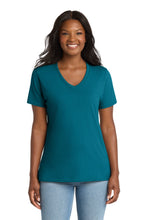 Port & Coâ„¢ Women's Core Cotton V-Neck Tee. LPC54V