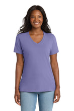 Port & Coâ„¢ Women's Core Cotton V-Neck Tee. LPC54V