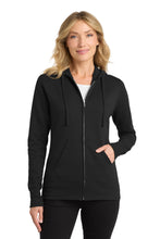 Port & Coâ„¢ Women's Core Fleece Full-Zip Hooded Sweatshirt. LPC78ZH