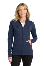 Port & Coâ„¢ Women's Core Fleece Full-Zip Hooded Sweatshirt. LPC78ZH