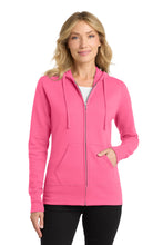 Port & Coâ„¢ Women's Core Fleece Full-Zip Hooded Sweatshirt. LPC78ZH