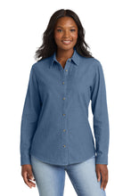 Port & Coâ„¢ Women's Long Sleeve Value Denim Shirt.  LSP10
