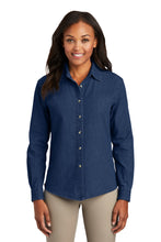 Port & Coâ„¢ Women's Long Sleeve Value Denim Shirt.  LSP10