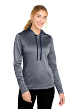 Sport-Tek ?? Women's PosiCharge ?? Sport-Wick ?? Heather Fleece Hooded Pullover. LST264