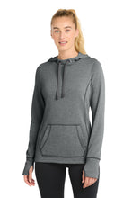 Sport-Tek ?? Women's PosiCharge ?? Tri-Blend Wicking Fleece Hooded Pullover. LST296