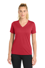 Sport-Tek?? Women's PosiCharge?? RacerMesh?? V-Neck Tee. LST340