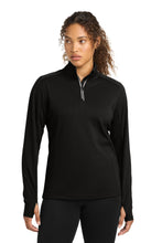 Sport-Tek?? Women's Sport-Wick?? Textured 1/4-Zip Pullover.  LST860