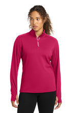 Sport-Tek?? Women's Sport-Wick?? Textured 1/4-Zip Pullover.  LST860