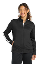Sport-Tek ?? Ladies Tricot Sleeve Stripe Track Jacket. LST94