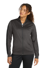 Sport-Tek ?? Ladies Tricot Sleeve Stripe Track Jacket. LST94