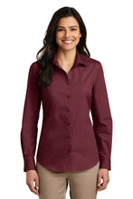 Port Authority?? Women's Long Sleeve Carefree Poplin Shirt. LW100