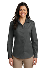 Port Authority?? Women's Long Sleeve Carefree Poplin Shirt. LW100