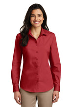 Port Authority?? Women's Long Sleeve Carefree Poplin Shirt. LW100