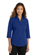 Port Authority?? Women's 3/4-Sleeve Carefree Poplin Shirt. LW102