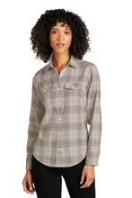 Port AuthorityÂ® Women's Long Sleeve Ombre Plaid Shirt LW672