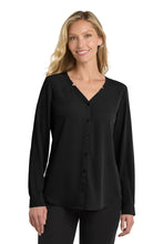Port Authority?? Women's Long Sleeve Button-Front Blouse. LW700