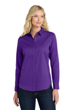 Port Authority?? Women's Long Sleeve SuperPro Reactƒ?›Twill Shirt. LW808