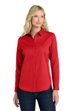 Port Authority?? Women's Long Sleeve SuperPro Reactƒ?›Twill Shirt. LW808
