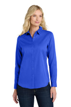 Port Authority?? Women's Long Sleeve SuperPro Reactƒ?›Twill Shirt. LW808