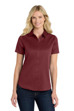 Port Authority?? Women's Short Sleeve SuperPro Reactƒ?›Twill Shirt. LW809