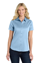 Port Authority?? Women's Short Sleeve SuperPro Reactƒ?›Twill Shirt. LW809