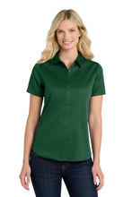 Port Authority?? Women's Short Sleeve SuperPro Reactƒ?›Twill Shirt. LW809
