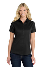 Port Authority?? Women's Short Sleeve SuperPro Reactƒ?›Twill Shirt. LW809
