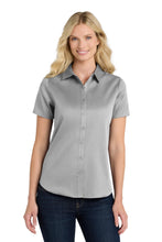 Port Authority?? Women's Short Sleeve SuperPro Reactƒ?›Twill Shirt. LW809