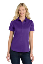 Port Authority?? Women's Short Sleeve SuperPro Reactƒ?›Twill Shirt. LW809
