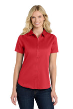 Port Authority?? Women's Short Sleeve SuperPro Reactƒ?›Twill Shirt. LW809