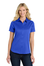 Port Authority?? Women's Short Sleeve SuperPro Reactƒ?›Twill Shirt. LW809