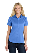 Port Authority?? Women's Short Sleeve SuperPro Reactƒ?›Twill Shirt. LW809