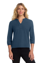 Mercer+MettleÂ® Women's Stretch Crepe 3/4-Sleeve Blouse MM2011