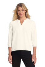 Mercer+MettleÂ® Women's Stretch Crepe 3/4-Sleeve Blouse MM2011