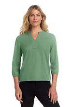 Mercer+MettleÂ® Women's Stretch Crepe 3/4-Sleeve Blouse MM2011