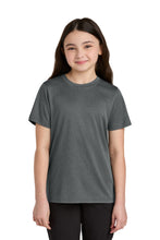 Port & Coƒ?› Youth Heather Performance Tee PC390Y