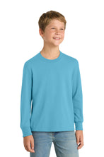 Port & Coƒ?› Youth Long Sleeve Core Cotton Tee. PC54YLS