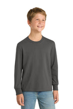 Port & Coƒ?› Youth Long Sleeve Core Cotton Tee. PC54YLS