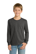 Port & Coƒ?› Youth Long Sleeve Core Cotton Tee. PC54YLS