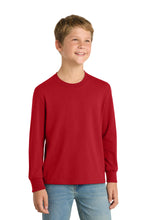 Port & Coƒ?› Youth Long Sleeve Core Cotton Tee. PC54YLS