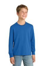 Port & Coƒ?› Youth Long Sleeve Core Cotton Tee. PC54YLS